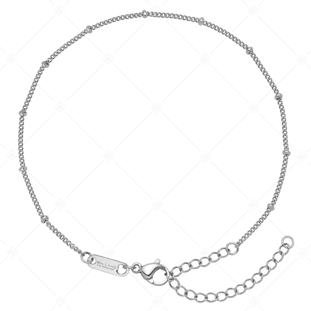 BALCANO - Saturn / Stainless Steel Saturn Chain-Anklet, High Polished - 1,5 mm (751262BC97)