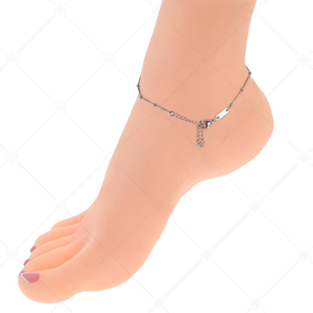 BALCANO - Saturn / Stainless Steel Saturn Chain-Anklet, High Polished - 1,5 mm (751262BC97)