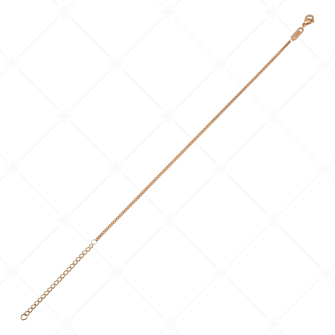 BALCANO - Venetian / Stainless Steel Venetian Chain-Anklet, 18K Rose Gold Plated - 1,5 mm (751292BC96)