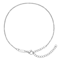 BALCANO - Belcher / Bracelet de cheville type chaîne à maille rolo en acier inoxydable avec hautement polie - 1,5 mm