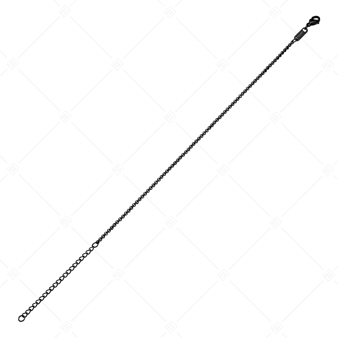 BALCANO - Belcher / Belcher Fußkette mit schwarzer PVD-Beschichtung - 2 mm (751303BC11)