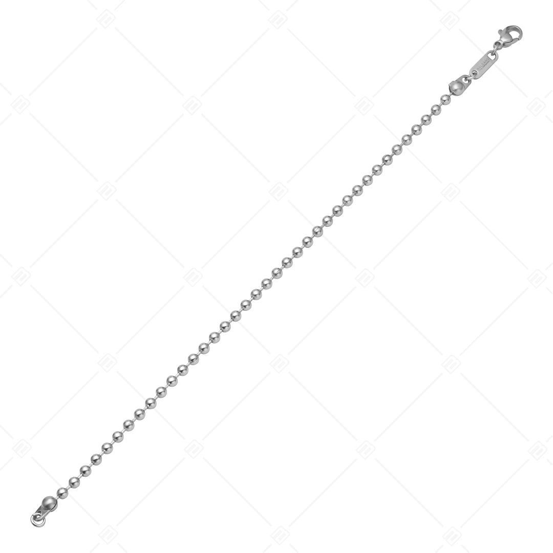 BALCANO - Ball Chain / Berry-Fußkettchen mit Hochglanzpolitur - 3 mm (751315BC97)