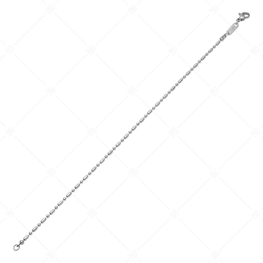 BALCANO - Ball and Bar Chain / Bracelet de cheville à bâton-baies avec polissage à haute brillance - 2 mm (751323BC97)