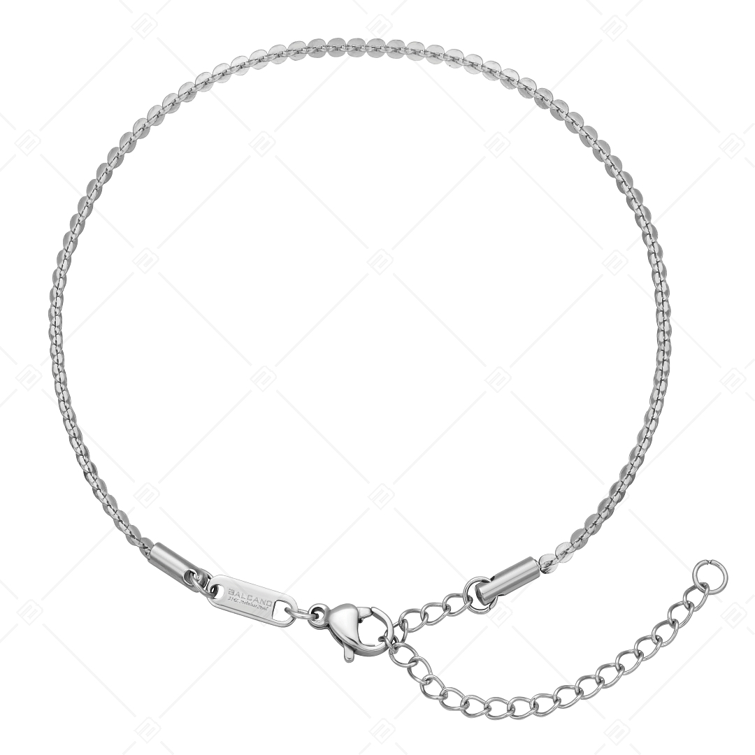 BALCANO - Coffee Chain / Stainless Steel Coffee Chain Anklet, high polished - 2 mm (751338BC97)