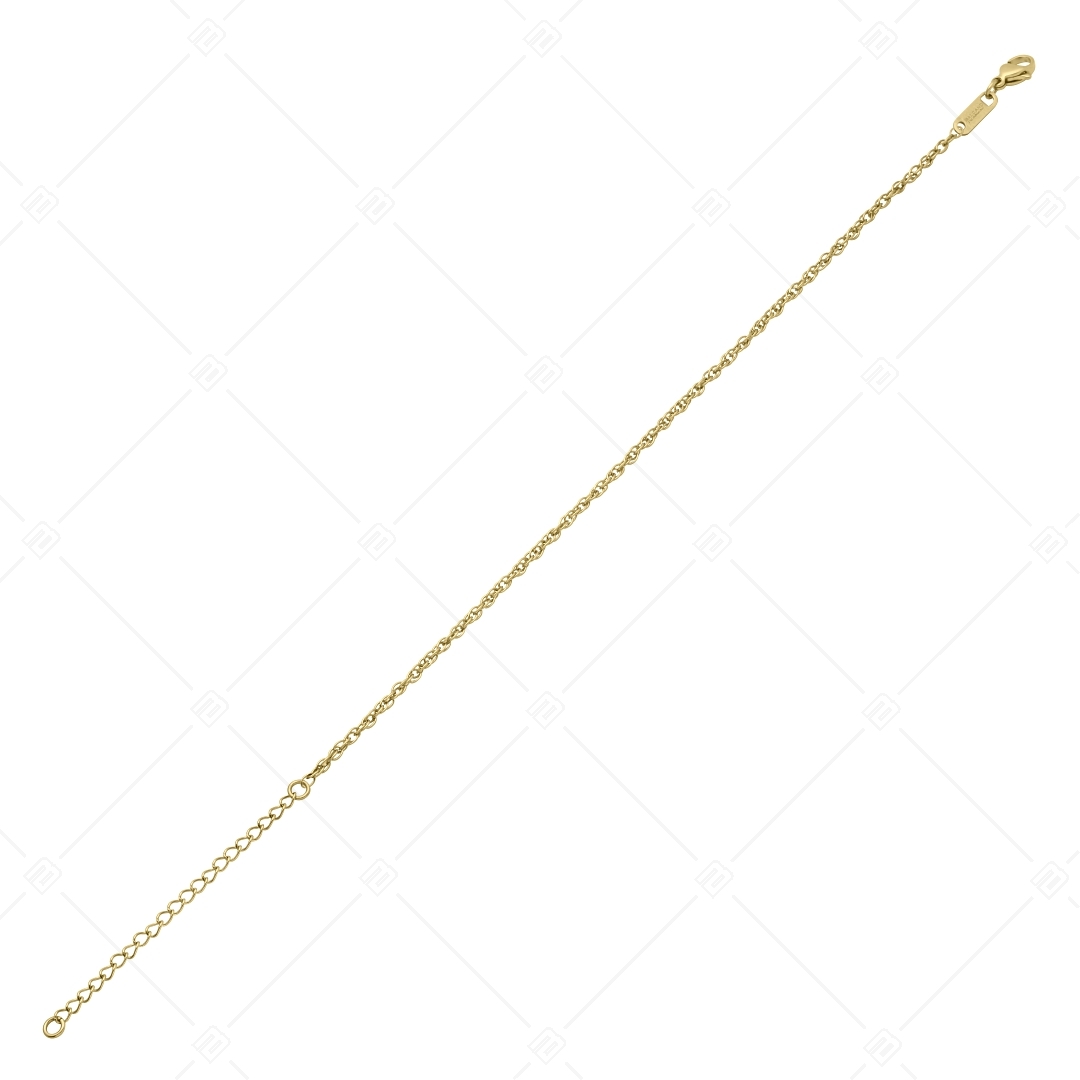 BALCANO - Prince of Wales / Edelstahl Prince of Wales Kette-Fußkette mit 18K Vergoldung - 2 mm (751353BC88)