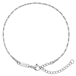 BALCANO - Twisted Cobra / Bracelet type chaîne cobra torsadée en acier inoxydable - 1,35 mm