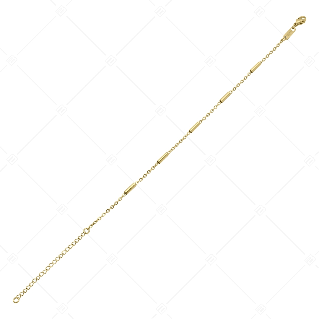 BALCANO - Bar&Link Chain / Bracelet de cheville bâtons plaqué or 18 carats (751394BC88)