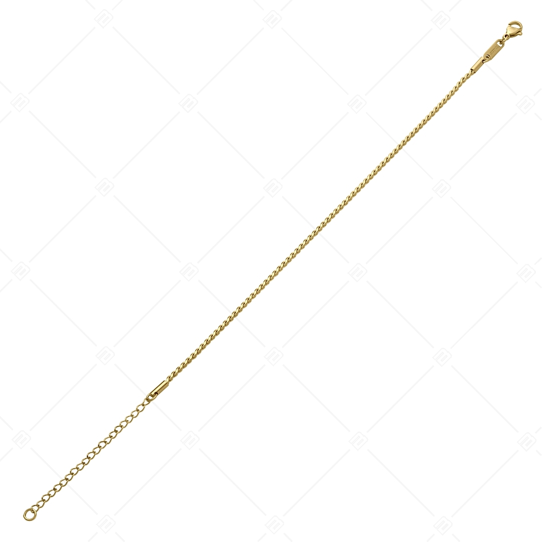 BALCANO - Spiga / Stainless Steel Spiga Chain-Anklet, 18K Gold Plated - 1,9 mm (751403BC88)
