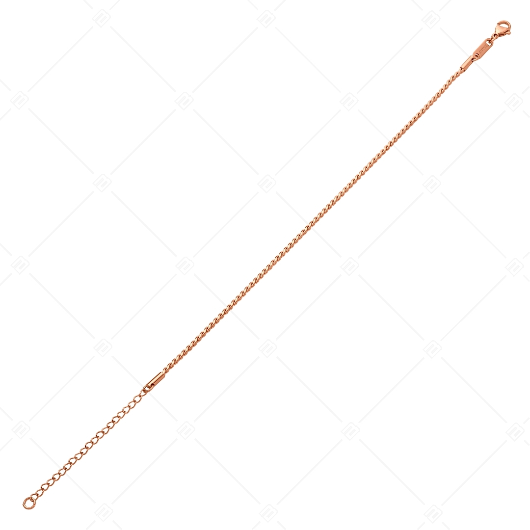 BALCANO - Spiga / Edelstahl Spiga-Kette-Fußkette mit 18K Rosévergoldung - 1,9 mm (751403BC96)