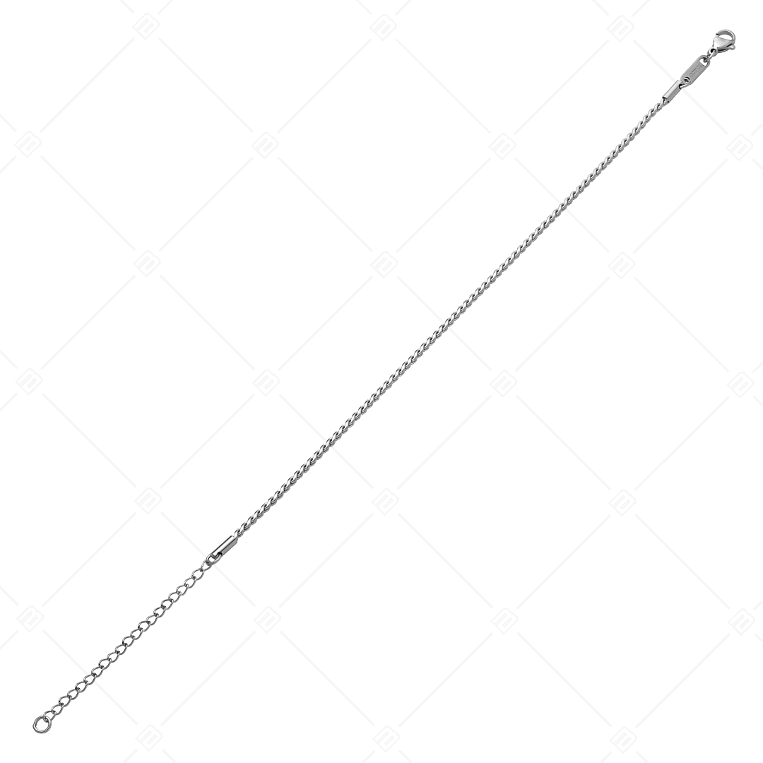 BALCANO - Spiga / Bracelet de cheville spiga type chaîne lacée en acier inoxydable avec hautement polie - 1,9 mm (751403BC97)