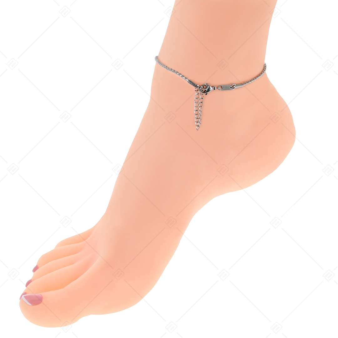 BALCANO - Spiga / Edelstahl Spiga-Kette-Fußkette mit Hochglanzpolierung - 1,9 mm (751403BC97)