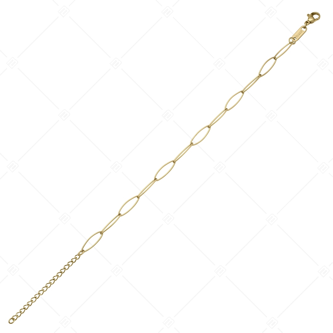 BALCANO - Marquise Chain anklet, 18 K gold plated (751447BC88)