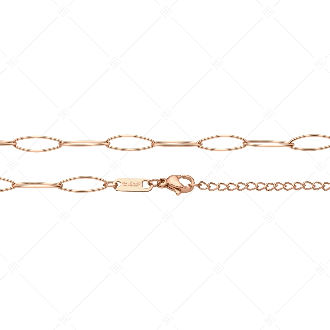 BALCANO - Marquise Chain / Marquise-Fußkette mit 18K rosévergoldet (751447BC96)