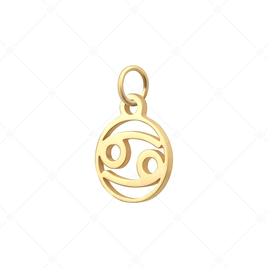 BALCANO - Stainless Steel Horoscope Charm, 18K Gold Plated - Cancer (851001CH88)