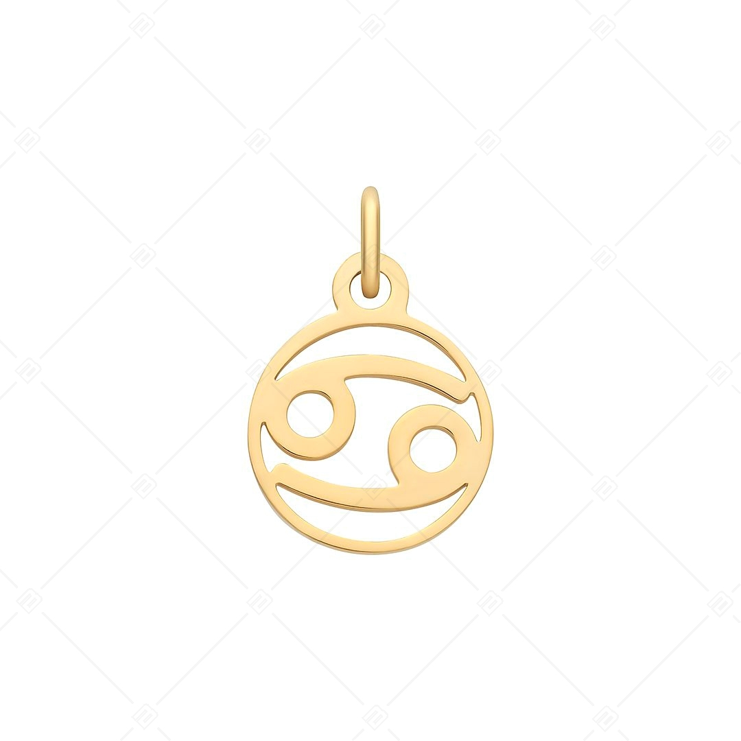 BALCANO - Stainless Steel Horoscope Charm, 18K Gold Plated - Cancer (851001CH88)