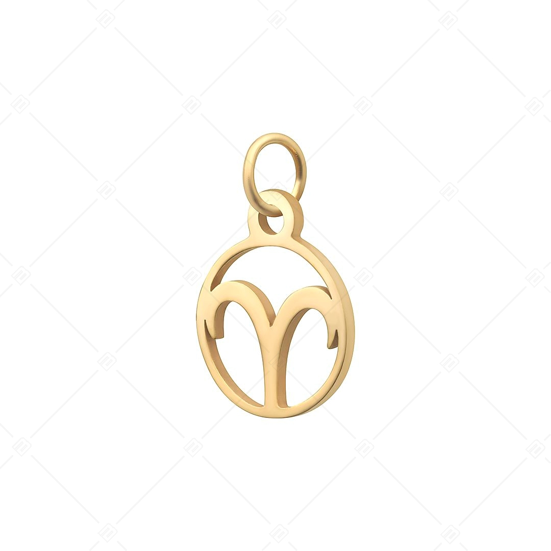 BALCANO - Stainless Steel Horoscope Charm, 18K Gold Plated - Aries (851002CH88)