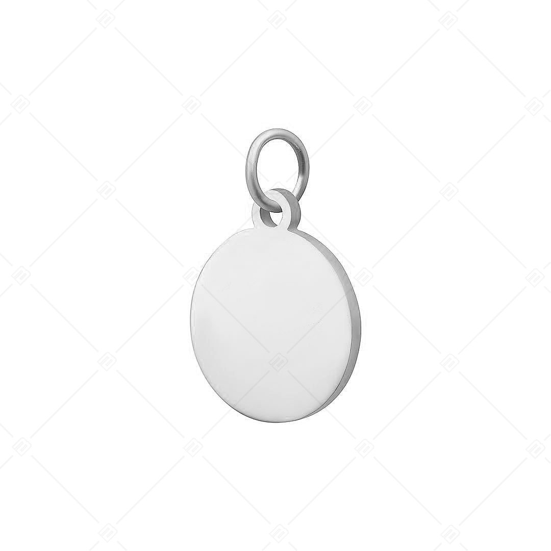 BALCANO - Stainless Steel Round Charm, High Polished (851019CH97)
