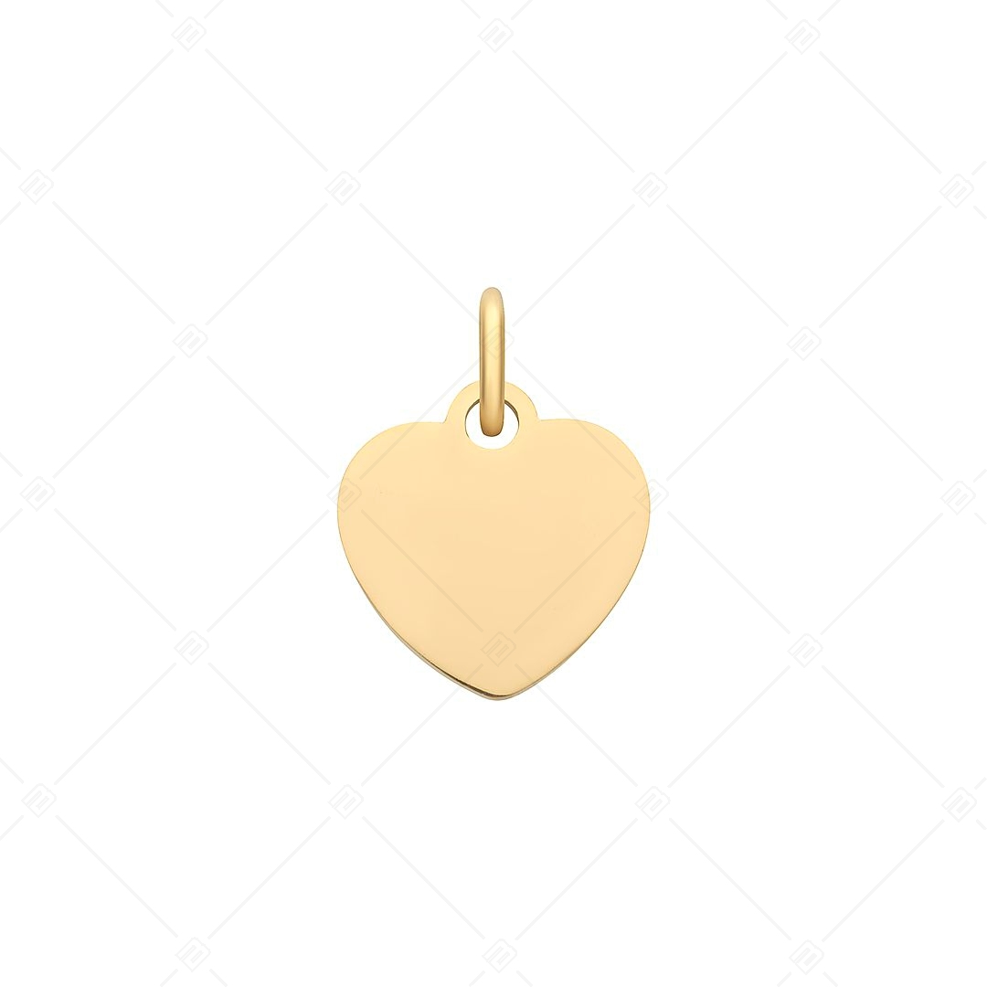BALCANO - Charm en forme de coeur, en acier inoxydable plaqué or 18K (851020CH88)