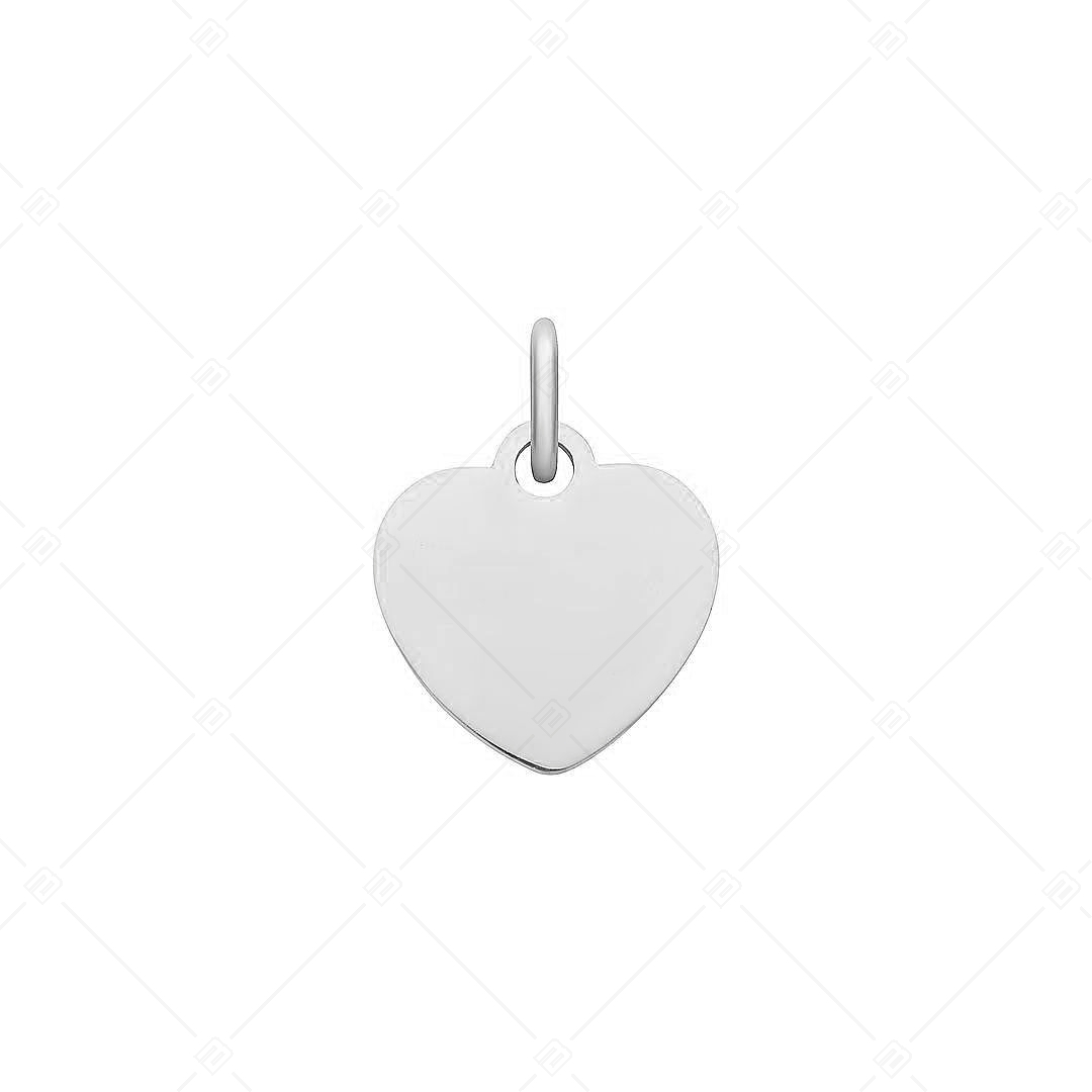 BALCANO - Stainless Steel Heart Shaped Charm, High Polished (851020CH97)