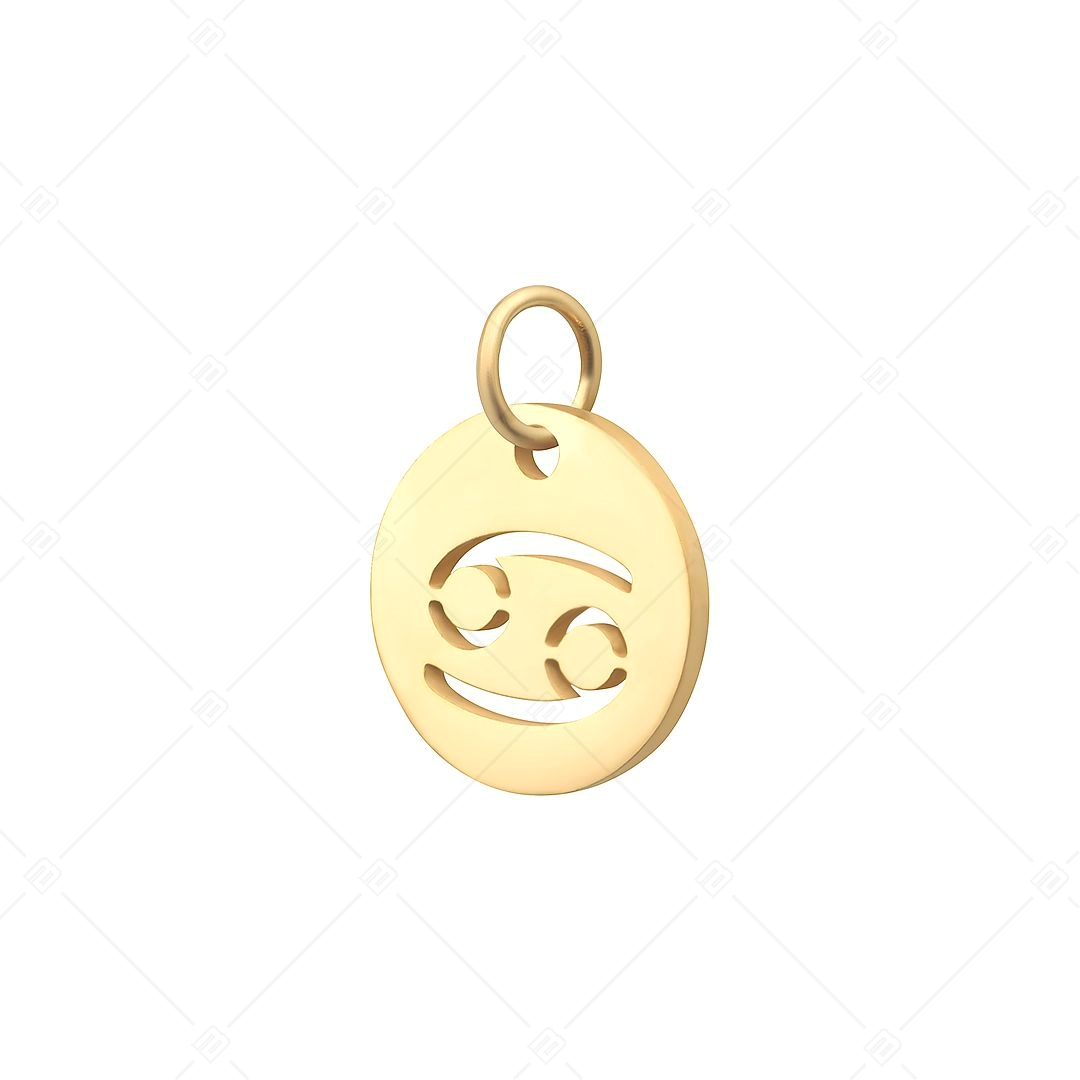 BALCANO - Stainless Steel Horoscope Charm, 18K Gold Plated - Cancer (851021CH88)