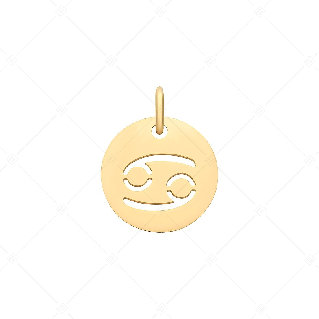 BALCANO - Stainless Steel Horoscope Charm, 18K Gold Plated - Cancer (851021CH88)