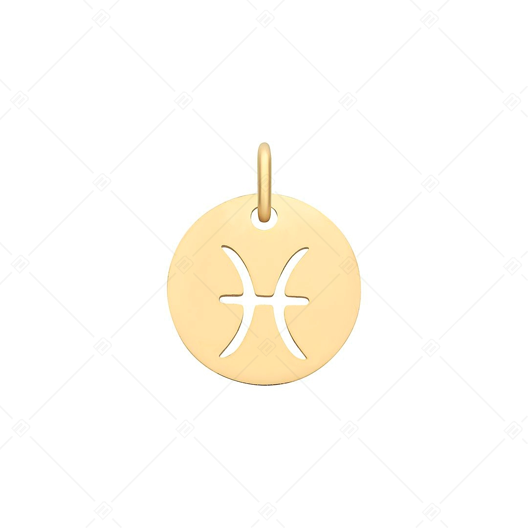 BALCANO - Edelstahl Horoskop Charme, 18K vergoldet - Fische (851032CH88)