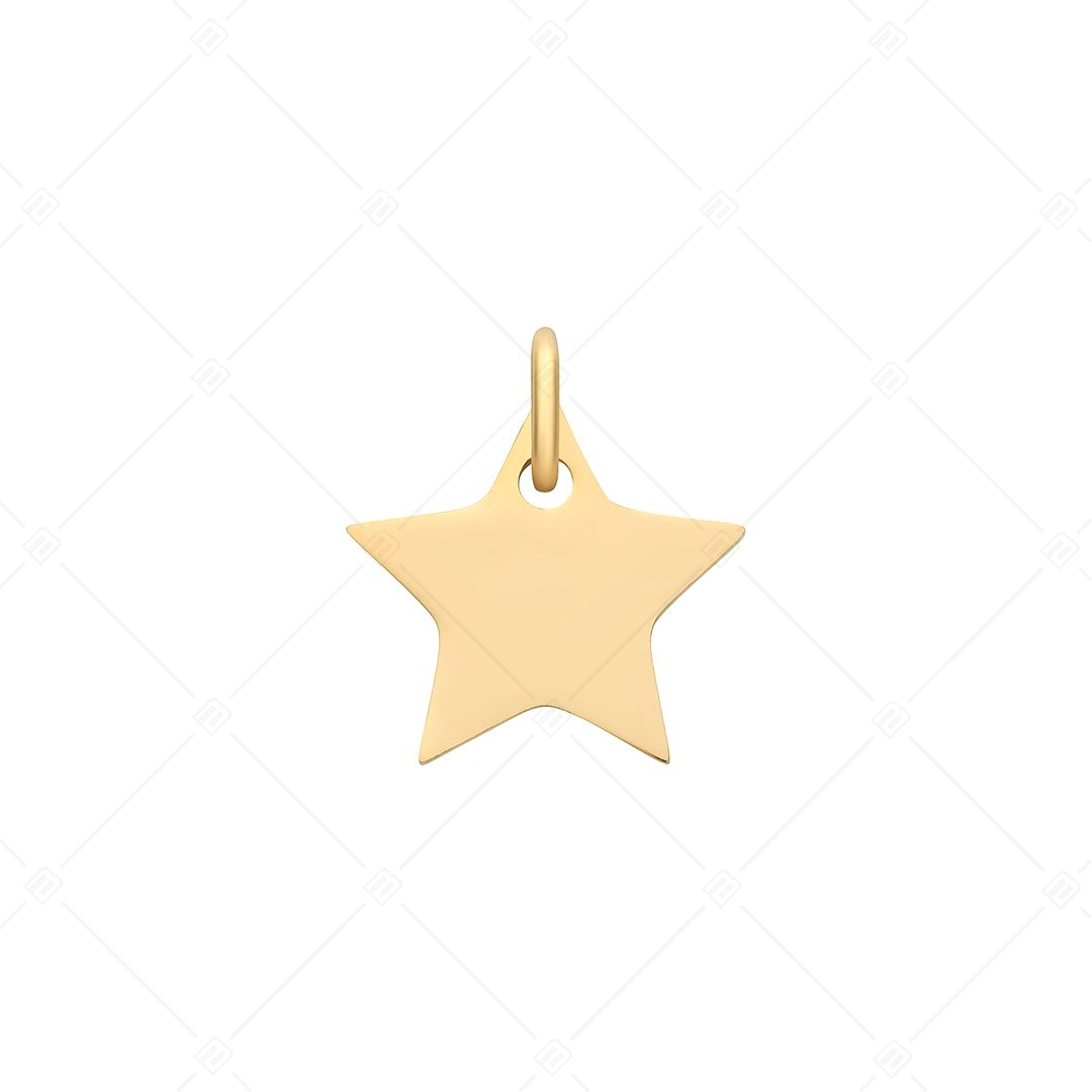 BALCANO - Edelstahl Stern Charme, 18K vergoldet (851033CH88)