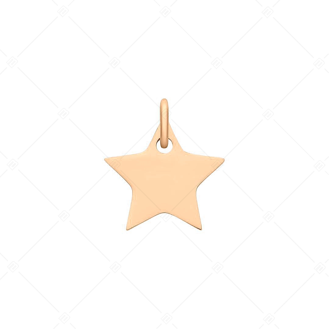 BALCANO - Charm en forme d'étoile, en acier inoxydable plaqué or rose 18K (851033CH96)