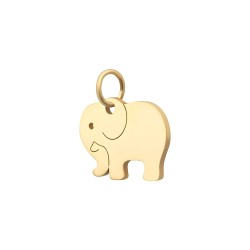 BALCANO - Edelstahl Elefanten Charme, 18K vergoldet