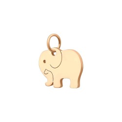 BALCANO - Edelstahl Elefanten Charme, 18K rosévergoldet