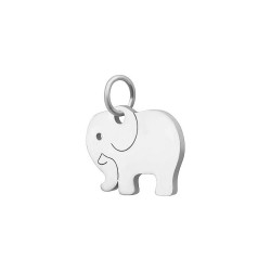 BALCANO - Elephant- shaped charm, high polished