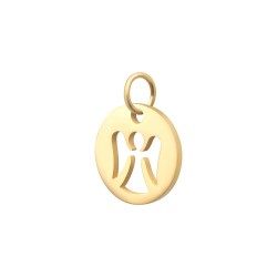 BALCANO - Stainless Steel Angel Shaped Charm, 18K Gold Plated