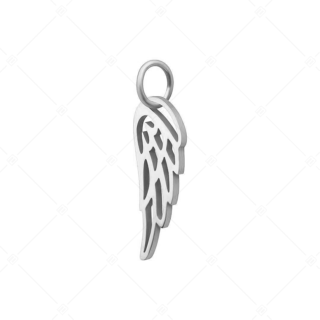 BALCANO - Stainless Steel Angel Wing Shaped Charm, High Polished (851044CH97)
