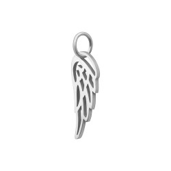 BALCANO - Stainless Steel Angel Wing Shaped Charm, High Polished