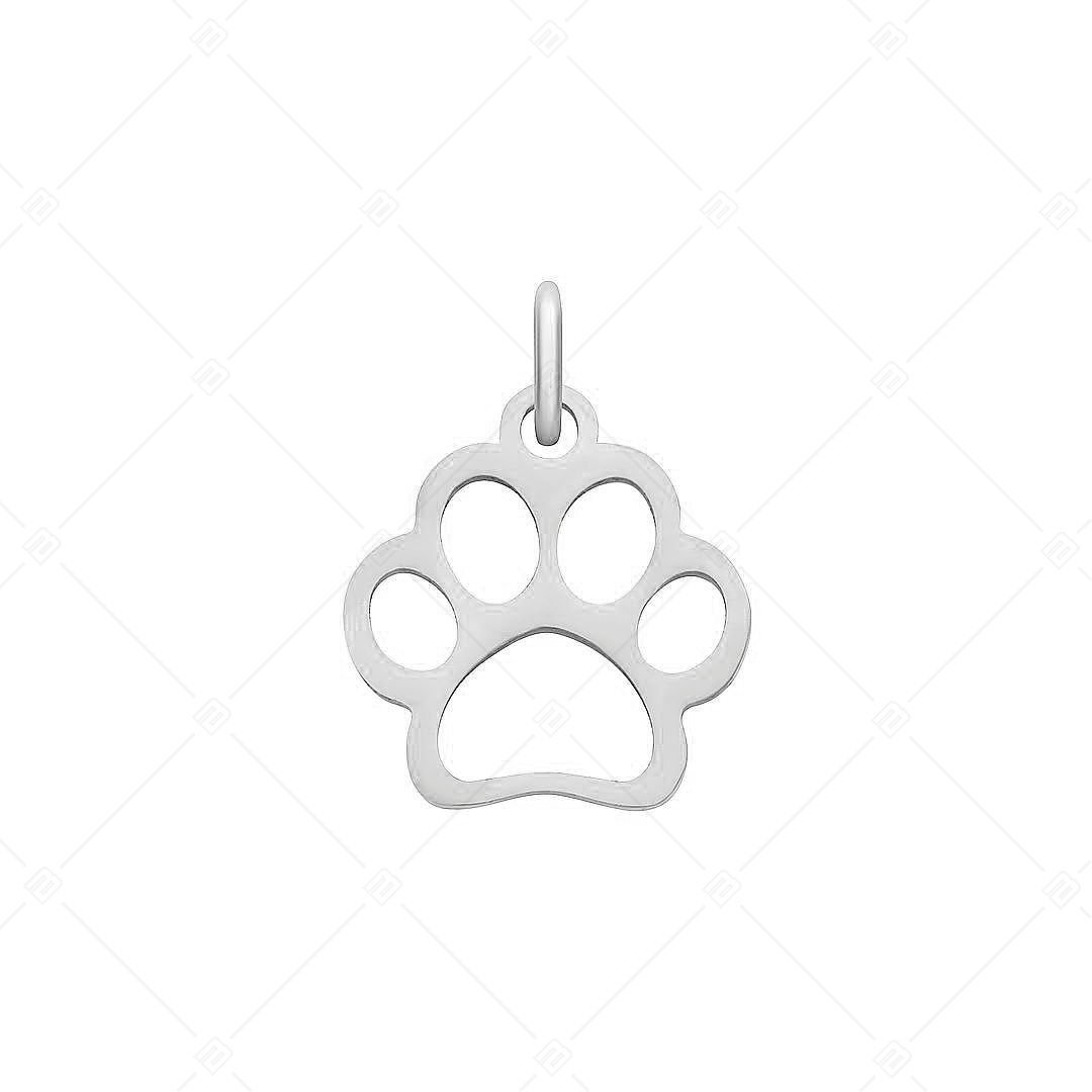 BALCANO - Stainless Steel Paw Shaped Charm, High Polished (851047CH97)