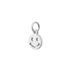 BALCANO - Stainless Steel Smiley Charm, High Polished
