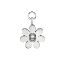 BALCANO - Daisy / Stainless Steel Flower Shaped Charm, High Polished