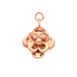 BALCANO - Rose / Stainless steel Flower Charm, 18K Rose Gold Plated