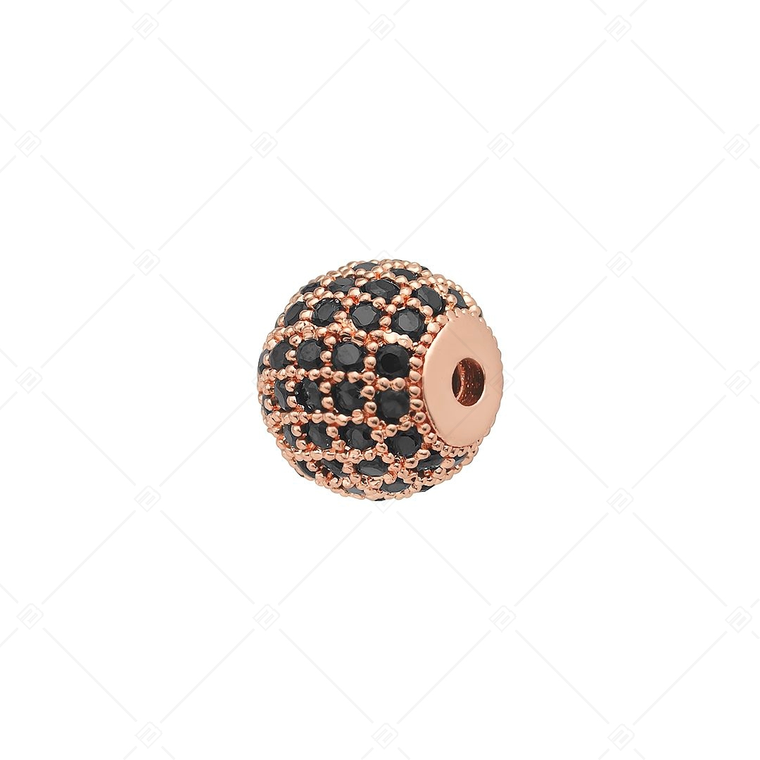 Charm Spacer en forme de boule avec des pierres précieuses de zirconium cubique (852005CS96)
