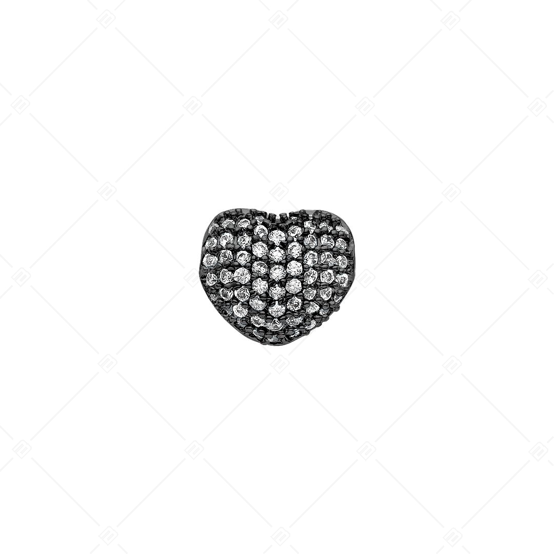 Heart-Shaped Spacer Charm (852011CS11)