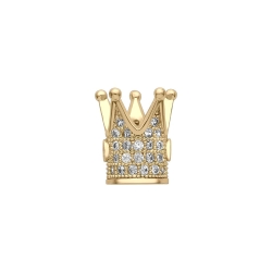 Crown-Shaped Spacer Charm