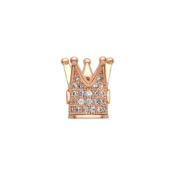 Crown-Shaped Spacer Charm