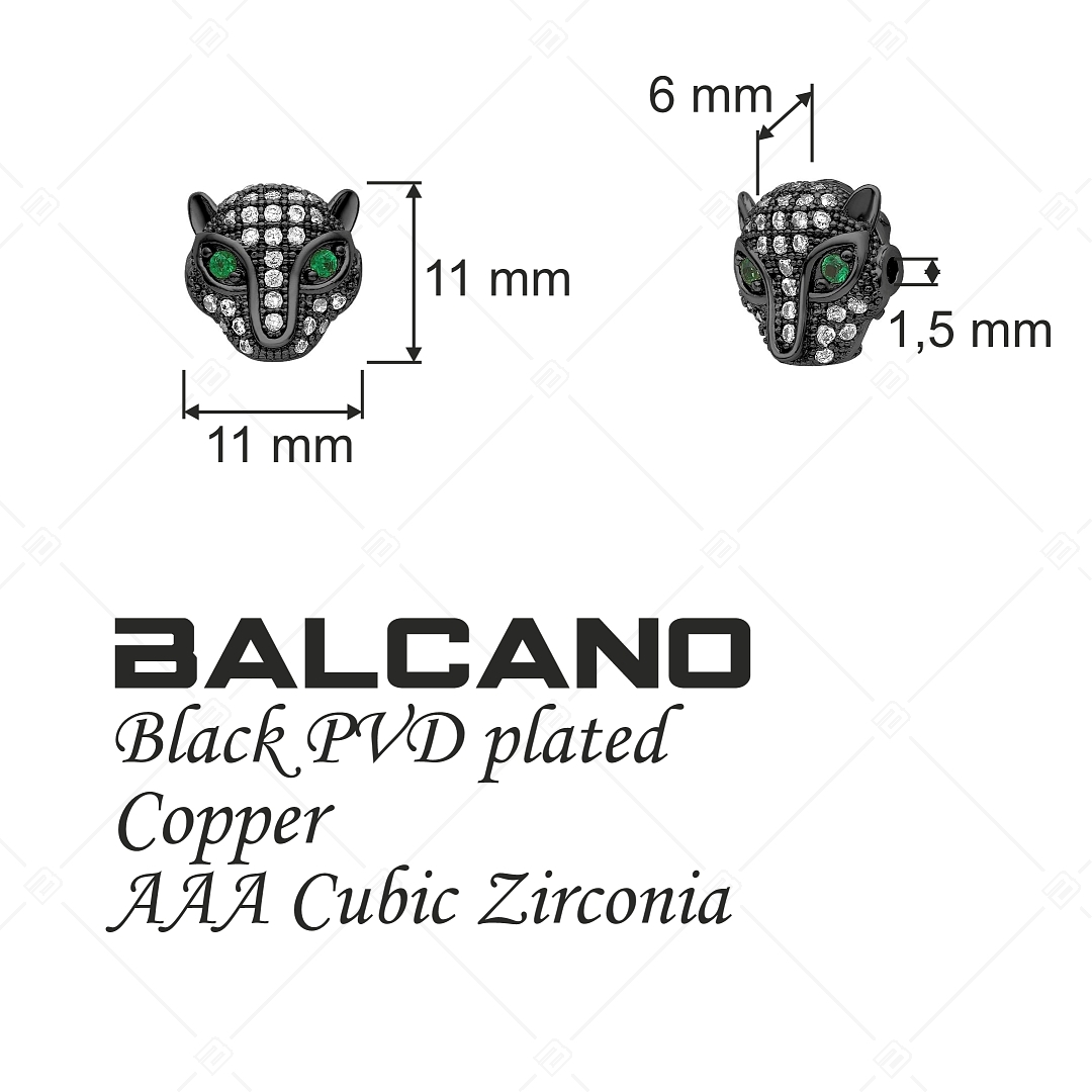 BALCANO - Charm Spacer tête de guépard (852013CS11)