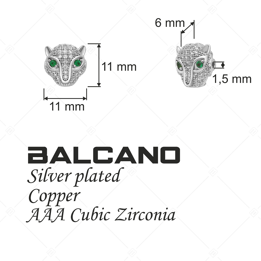 BALCANO - Charm Spacer tête de guépard (852013CS97)
