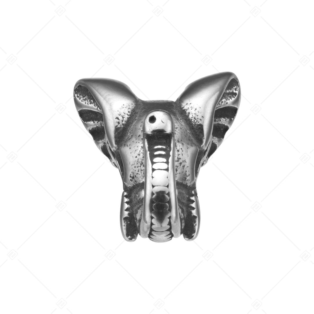 Charm Spacer en forme d'éléphant antique (852019PS97)