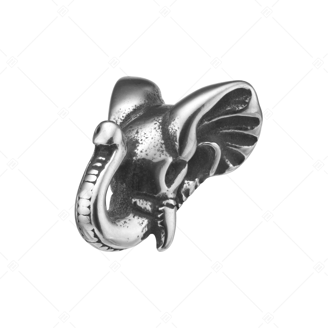 Charm Spacer en forme d'éléphant antique (852019PS97)