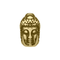 Charm Spacer en forme de tête de Bouddha double face antique