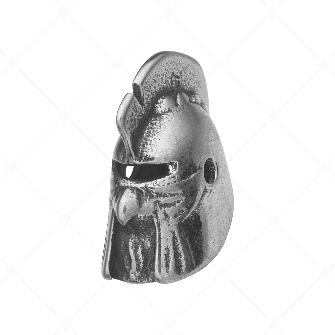 Charm Spacer en forme de casque avec surface antique (852026PS97)