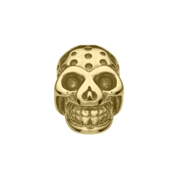 Skull-Shaped Spacer Charm With 18K Gold Plated