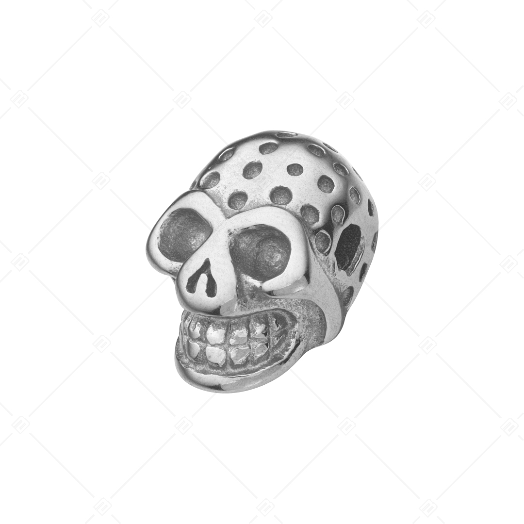Charm Spacer en forme de crâne avec hautement polie (852033PS97)